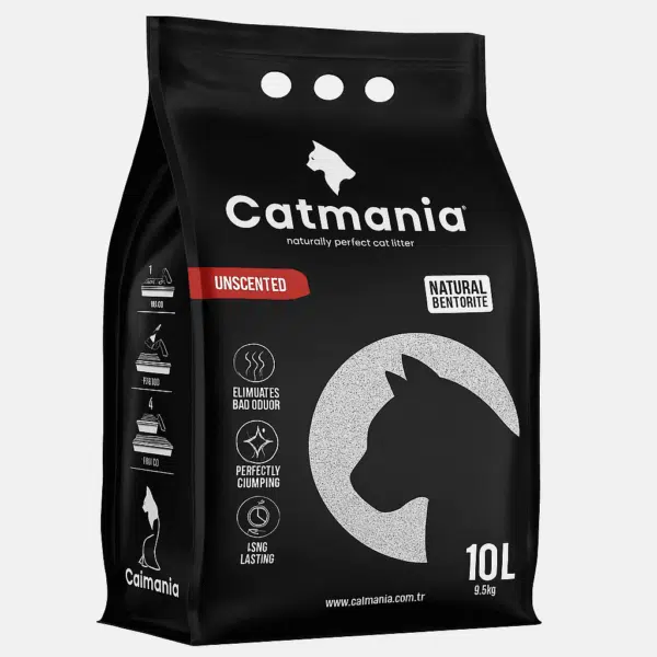 Premium White Cat Litter, Unscented Cat Litter by Catmania